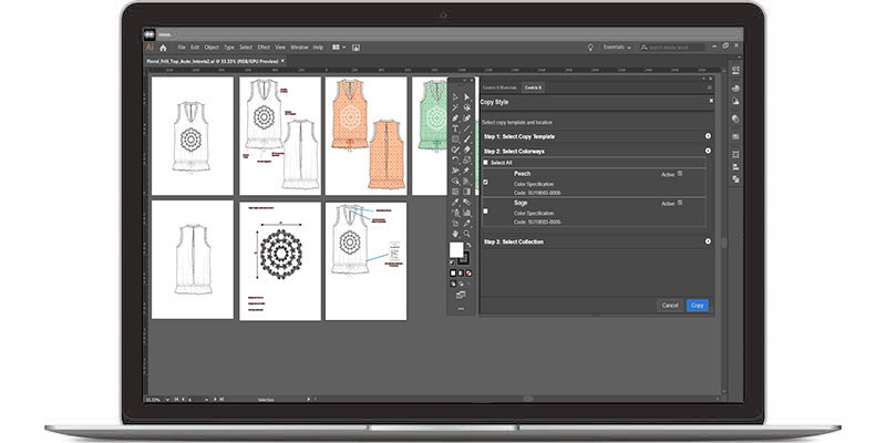 Adobe Illustrator lässt sich in Centric PLM integrieren. (Bild: Centric Software GmbH)